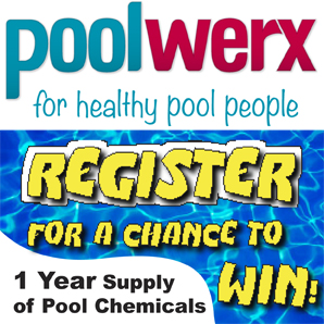Register on poolwerx.com for a chance to with 1 Years supply of pool chemicals.
